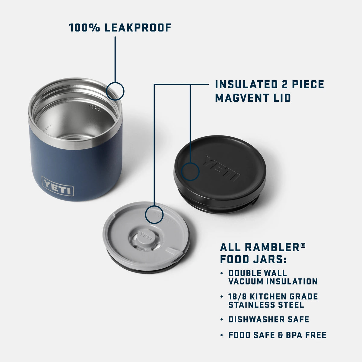 8 oz Insulated Food Jar - US 1748